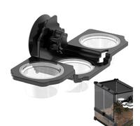 Repisa Alimentadora para Reptiles | Plato de Comida para Geckos,Tazón De Alimentación con Ventosa para Terrario, Dragón Barbudo, Camaleón, Araña Y Tortuga