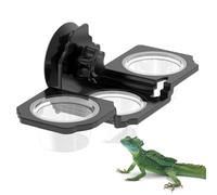 Repisa De Alimentación Para Gecko - 13x7x4,5cm ABS | Plato De Agua Gecko - Con Borde De Alimentación | Plato De Agua, Cuenco Alimentador Portátil, Cuenco De Terrario Para Dragón Barbudo, Lagar