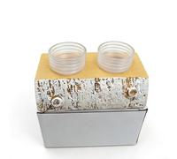 Repisa de alimentación para Gecko - Plato magnético para comida de reptiles con 10 tazas de alimentación, repisa de alimentaciónn elevada y cuenco de agua para geckos, cangrejos, tortugas, arañas, dra