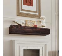 Repisa para chimenea VEVOR, 48" x 8" x 5", capacidad de peso de 50 lb, repisa de madera natural para sobre chimenea, estante flotante de granja montado en la pared, repisa de chimenea hecha a mano par