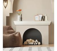 VEVOR Repisa Madera Natural de Pino para Chimenea, Capacidad de Peso de 22,7 kg, Estante Flotante de Granja Montado en la Pared, para Decoración de Pared, Color Blanco, 152,4 x 20,3 x 12,7 cm