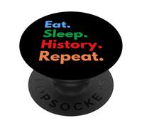 Repita la Historia del sueño para historiadores y Profesores de Historia PopSockets PopGrip Adhesivo
