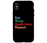 Repite el jugo de manzana para los amantes del jugo de manzana Carcasa para iPhone X/XS
