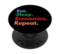 Repite la economía del sueño para economistas y Estudiantes de Econ PopSockets PopGrip Adhesivo