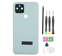 Replacement Battery Back Cover for Pixel 5, ABS + Metal Rear Housing Door, Precise Fit Black or Green with DIY Repair Tools for Pixel 5 Users (Verde)