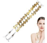 Replacement Bra Straps - Adjustable Bands, Four Piece Exchangeable Upper Garments for Functionality, Decorated Vine Motifs, Accessories, Apparel Components for Everyday Use, Personal Wear, and Style