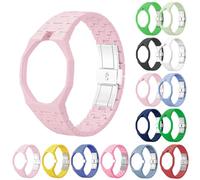 Replacement Ceramic Watch Strap for Swatch x Royal Pop | Integrated Bumper Case & Link Bracelet, Lightweight Shockproof Wristband for All-Day Comfort