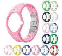 Replacement Ceramic Watch Strap for Swatch x Royal Pop | Integrated Bumper Case & Link Bracelet, Lightweight Shockproof Wristband for All-Day Comfort