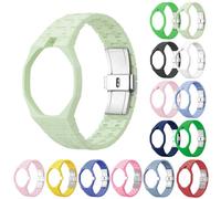 Replacement Ceramic Watch Strap for Swatch x Royal Pop | Integrated Bumper Case & Link Bracelet, Lightweight Shockproof Wristband for All-Day Comfort