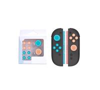 Replacement D-Pad & ABXY Button Caps for Switch2 Decorative Strip for 2 Controllers Red &