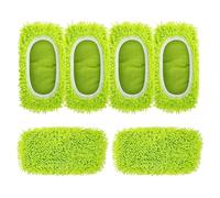 Replacement Floor Mop Pads, Cleaning Mop Pads, Machine Washable Reusable 6 Pieces Material, Hardwood Laminate Stone Floor Accessory for Tile Apartment, Living Room Bedroom Cleaning Tool for Home