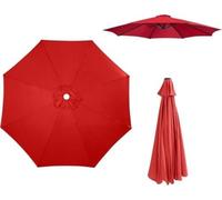 Replacement Garden Parasol Canopy Cover - Waterproof Outdoor Sunshade for 2.5M 2.7M 3.0M Umbrellas 6/8 Arm Durable Fabric for Patio & Terrace