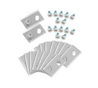 Replacement Mower Blade Set for Robomow RK Lawn Robot - 16 Pieces 32*18.6*0.9mm Stainless Steel