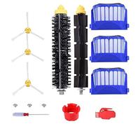 Replacement parts Compatible for iRobot Roomba 675 677 671 655 645 Robotics,Filter,Side Brush,Bristle and Flexible Beater Brush, Cleaning Tool and Screw