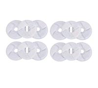 Replacement Pet Water Fountain Filter for 81 oz Round Cat Water Dispenser, Deep Purifying Activated Carbon & Resin Filter, Odor Absorbing, 12 pcs