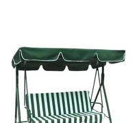 Replacement Porch Swing Canopy - Waterproof Outdoor Garden Chair Roof Top Cover with White Trim | Sunshade Awning for Patio Terrace Glider Hammock