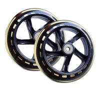 Replacement Scooter Tires | Skate Wheels Furniture Wheel | 2pcs Solid Rubber Trolley Whels 145/180/200mm - Quiet Replacement Weels for Scooter Skate Stroller Wheelchair Luggage Cart