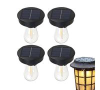 Replacement Solar Light Tops - 4 Piece Waterproof LED High Brightness | Replacement Solar Light Parts | For 7.4cm-8cm Lamp Pathway Courtyard Backyard Walkway Lawn Home Indoor Outdoor School Boys Room