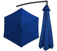Replacement Sun Umbrella Canopy for 200/270/300cm Round Umbrellas - UV50+ Waterproof Washable Cover Perfect for Outdoor Patio Garden Beach - 6/8 Arm Compatibility