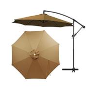 Replacement Umbrella Canopy 11ft 8 Rib Cantilever UV Resistant Waterproof Patio Umbrella Cover Replacement for Deck Grill Picnic Camping Parks Market Beach Sports Summer Outdoor Shade