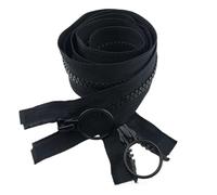 Replacement Zips, 60-200cm Open-End Double Slider Zippers Jacket Plastic Zip DIY Garment Sew Two-Way Opening Tail Zipper(7.5 * 80cm)