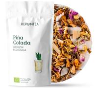 REPLANTEA Infusión Piña Colada BIO 100g (para 50 Tazas) | Té de Frutas Tropical a Granel con Piña y Coco | Sin Teína | Deliciosa Fría y Caliente, como un Cóctel sin Alcohol