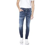REPLAY Anbass Hyperflex Re-Used XLite, Jeans para Hombre, Azul (Dark Blue 007), 32W / 34L