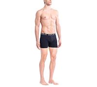 Replay Basic Cuff Logo 2pz Bóxer, Red/Black, XL para Hombre