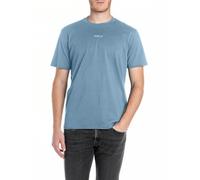 Replay Basics Crew Neck - Camiseta de algodón para Hombre, 388 Grigio Medio, S