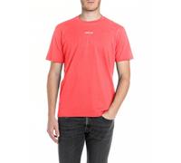 Replay Basics Crew Neck - Camiseta de algodón para Hombre, 556 Poppy Red, XXL