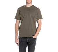 Replay Basics Crew Neck - Camiseta de algodón para Hombre, 759 Verde Lodo, XL