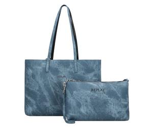 Replay Bolsa de compras 35 cm azul