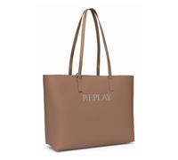 REPLAY bolso de bandolera Shopper Dirty Pale Beige + Black