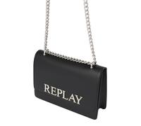REPLAY Bolso de hombro negro / plata One Size negro / plata