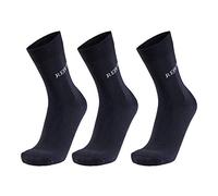REPLAY C100632-002-N128 Calcetines casual, con logo (3 pares) Socks Unisex BLACK/GREY Tamaño 35/38