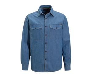Replay - Camisa de Manga Larga - Shirts - Hombre - Azul - 2XL -