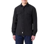 Replay Camisa para Hombre, 098 Negro., L