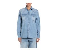 Replay - Camisa vaquera Western - Blouses & Shirts - Mujer - Azul - L -