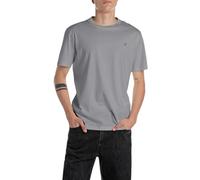 Replay Camiseta básica para Hombre Cuello Redondo Manga Corta, 093 Lead Grey, XXL