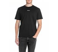 Replay Camiseta básica para Hombre Cuello Redondo Manga Corta, 098 Negro., S