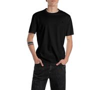Replay Camiseta básica para Hombre Cuello Redondo Manga Corta, 098 Negro., XS