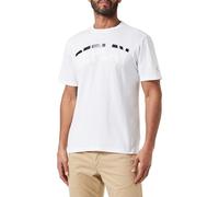 Replay Camiseta de hombre de manga corta de algodón, gris (Chalk 801), XL