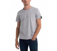Replay Camiseta de hombre de manga corta y cuello redondo, gris (Dark Grey Melange M03), S