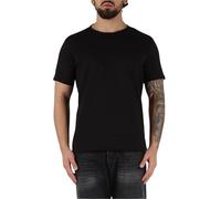 Replay Camiseta de Manga Corta para Hombre con Cuello, 098 Negro., XXL