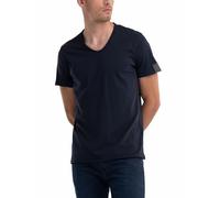 Replay Camiseta de manga corta para hombre con cuello en V, azul (Midnight Blue 576), S