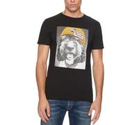 Replay Camiseta de Manga Corta para Hombre con Estampado, 098 Negro., M