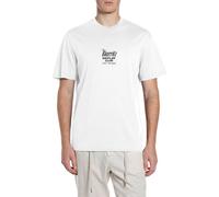 Replay Camiseta de Manga Corta para Hombre con Estampado en la Espalda, Blanco Natural 011 (Blanco), L