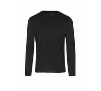 Replay Camiseta básica de Manga Larga para Hombre, Corte Regular con Cuello Redondo, 098 Negro., XL