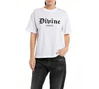 REPLAY Camiseta para Mujer, 001 Blanco, L