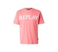 REPLAY Camiseta rojo pastel / blanco, Talla S